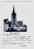 Delcampe - CPA EECLOO / EEKLO : Grand'Place / Grote Markt - Gelopen 1906 - 2 Scans - Eeklo