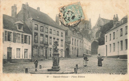 Delcampe - CPA Saint Omer-Place Sithieu-29-Timbre      L4047 - Saint Omer