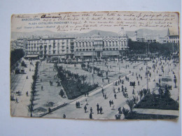 Delcampe - BARCELONE. ESPAGNE. PLAZA CATALUNA. PANORAMA.   100_6791LAL - Barcelona