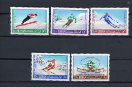 Delcampe - LIBAN - JOURNÉE DU SKI - POSTE AERIENNE - N°Yt 442/445 ** - Liban