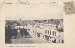 Delcampe - CPA - Jonzac - Place Des Tilleuls Et Du Château - Jonzac