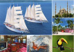 Delcampe - CPM GRAND FORMAT 1 - STAR CLIPPERS - QUATRE MATS GOELETTE DE CROISIERE - Segelboote