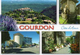 Delcampe - CPM - C - ALPES MARITIMES - GOURDON - MULTIVUES - FONTAINE - Gourdon