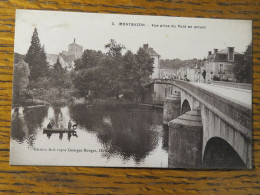 Delcampe - MONTBAZON, INDRE ET LOIRE, VUE PRISE DU PONT EN AMONT, CPA - Montbazon