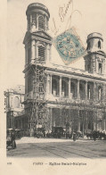 Delcampe - PARIS 06. Eglise Saint-Sulpice En Rénovation Avec échafaudages 1906 - Kirchen