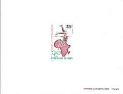 Delcampe - Niger 0265 épreuve De Luxe Jeux De Lagos, Afrique, Nigéria, Saut à La Perche - Athlétisme