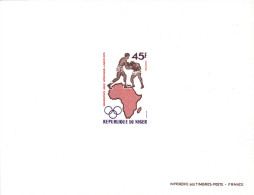 Delcampe - Niger 0267 épreuve De Luxe Jeux De Lagos, Afrique, Nigéria, Boxe - Boxe