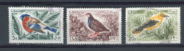 Delcampe - LIBAN - OISEAUX   - POSTE AÉRIENNE -  N°Yt 250+253+254 Obli. - Liban