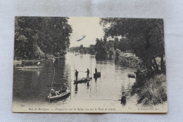 Delcampe - Cpa 1905, Paris, Bois De Boulogne, Perspective Sur La Seine, Vue Sur Le Pont De Clichy, 16ème - Paris (16)