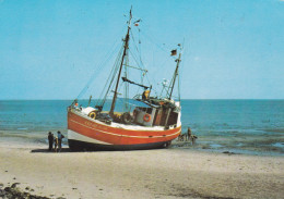 Delcampe - Allemagne -- MELDORF --1987 -- Fischkutter Aud Der Sandbank ( Bateau De Pêche Sur Le Sable) Animée   -- Timbre ...cachet - Meldorf