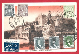 Delcampe - !!! MONACO, CPA PAR AVION DE MONACO POUR BAGHDAD, IRAQ DE 1932 - Poststempel