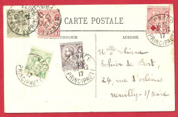 Delcampe - !!! BELLE CPA DE MONACO POUR LA FRANCE DE 1917 - Poststempel