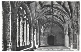 Delcampe - LISBOA, JERONIMOS MONASTERY, LOWER CLOISTERS, POSTCARD, PORTUGAL - Lisboa