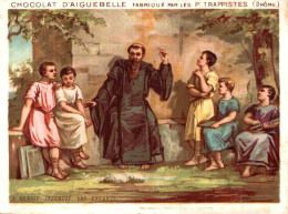 Delcampe - CHOCOLAT D'AIGUEBELLE / SAINT BENOIT INSTRUIT LES ENFANTS - Aiguebelle