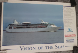 Delcampe - 44  SAINT-NAZAIRE - Bateau - Vision Of The Seas - Lot De 2 Affiches - Affiches