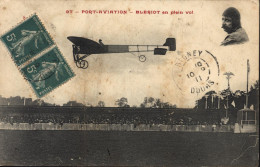 Delcampe - CP CPA Carte Postale Ancienne Port Aviation Blériot En Plein Vol Avion 1912 YT N°137 - Flieger