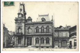 Delcampe - 78  Meulan -  L'hotel De Ville Et La Poste - Medan