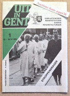 Delcampe - 4 Talig Mini Boekje "Uit In Gent" Verschijnt Halfmaandelijks, 1ste Jaargang No1, 15-30 April 1984 (32 Blz) - Sammlungen