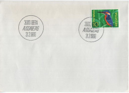 Delcampe - Switzerland Schweiz Helvetia 1966 FDC Pro Natura, Eisvogel Kingfisher Bird Birds, Bern - FDC