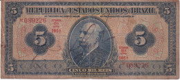 Delcampe - BILLETE DE BRASIL DE 5 MIL REIS DEL AÑO 1925 CON FIRMA  (BANK NOTE) - Brésil