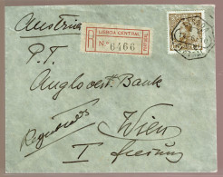 Delcampe - Portugal, 1910, # 165, Para Wien - Covers & Documents