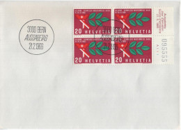 Delcampe - Switzerland Schweiz Svizzera Helvetia 1966 FDC 50 Jahre Schweizer Mustermesse Basel, Swiss Trade Fair, Bern - FDC