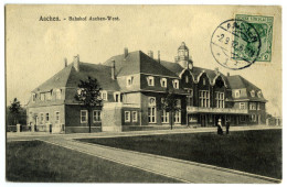 Delcampe - AACHEN : BAHNHOF AACHEN WEST / LIMOGES (DESCHAMPS) - Aachen