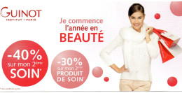 Delcampe - CPM GRAND FORMAT 1 - GUINOT - INSTITUT PARIS - JE COMMENCE L'ANNEE EN BEAUTE - GINO COIFFURE MONACO FONTVIELLE - Mode