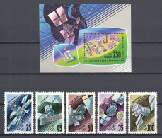 Delcampe - Russia 1993 Mi 301-305 + Block 4 MNH NEWS SATELLITES - Télécom