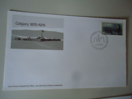 Delcampe - CANADA   COVER   FDC 1975  ANIMALS HORSES  CALGARY - Hoftiere