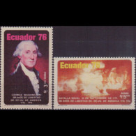Delcampe - ECUADOR 1976 - Scott# C589-90 US Bicent. Set Of 2 MNH - Ecuador
