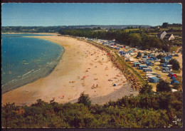 Delcampe - CP " Locquirec " Plage Du Fond De La Baie Et Les Campings - Locquirec