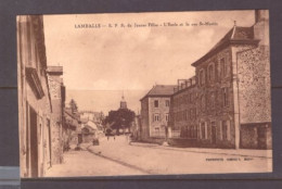Delcampe - Lamballe - E. P. S: De Jeunes Filles - L'Ecole De La Rue St-Martin 1932 - Lamballe