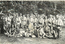 Delcampe - Themes Div-ref-XX948- Militaria -carte Photo Militaires - Manoeuvres - N°121 Sur Col Officier à Moustache Du Milieu - - Manöver