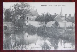 Delcampe - Cpa Contres ; Vue Sur La Rivière - Contres