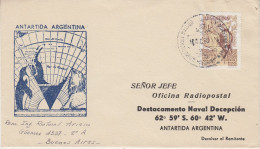 Argentiana 1960 Destac. Naval Deception Cover Ca 16 DEC 1960 (ARG230) - Research Stations