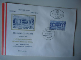 Delcampe - AUSTRIA    COVER  FDC 1966  MONUMENTS  WELSEN MESSE - Monuments