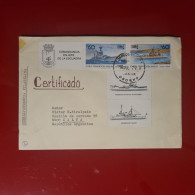 Delcampe - Enveloppe Circulée Avec Cachet Spécial Et Varieté De Timbres - CHILE -TRADICION NAVAL - Chile