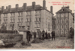 Delcampe - Coutances Animée Le Séminaire Hôpital Militaire N° 49 Militaria Santé - Coutances