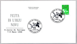 Delcampe - FIESTA DEL NUEVO ACEITE DE OLIVA - Festo Of The New Olive Oil. Santa Lucia Di Tallano 1998 - Alimentation