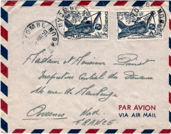 1950-Camerun Lettera Diretta In Francia Affrancata Con Due Commemorativi - Cartas & Documentos