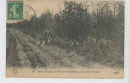 Delcampe - CHASSE A COURRE En Forêt De FONTAINEBLEAU - La Mise à La Voie - Jagd
