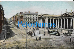 Delcampe - 246979 IRELAND DUBLIN BANK & TRAMWAY VIEW PARTIAL POSTAL POSTCARD - Sonstige & Ohne Zuordnung