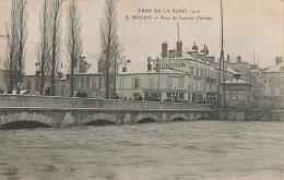 Delcampe - MELUN - PONT DE L'ANCIEN CHATELET - Melun