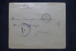 Delcampe - FRANCE - Env En FM Pour Paris En 192(?) + Cachet De Vaguemestre (cachet Interalliés + Pays-Bas) - A étudier - L 170211 - Covers & Documents