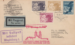 Delcampe - Zeppelin - Autriche - 05/06/1931- Vole Vers L'Allemagne - Zeppelins