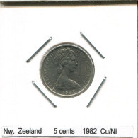 5 CENTS 1982 NUEVA ZELANDIA NEW ZEALAND Moneda #AS229.E.A - New Zealand