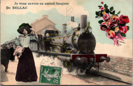 Delcampe - 87 BELLAC - Je Vous Envoie Un Amical Bonjour De BELLAC - Bellac