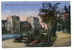 Delcampe - OSTPREUSSEN - KÖNIGSBERG / KALININGRAD, Schloßteich Mit Bogenschütze - Ostpreussen