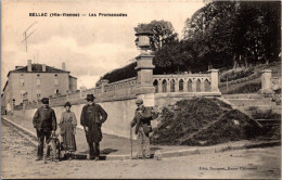 Delcampe - 87 BELLAC - Les Promenades Tampon Militaire - Bellac